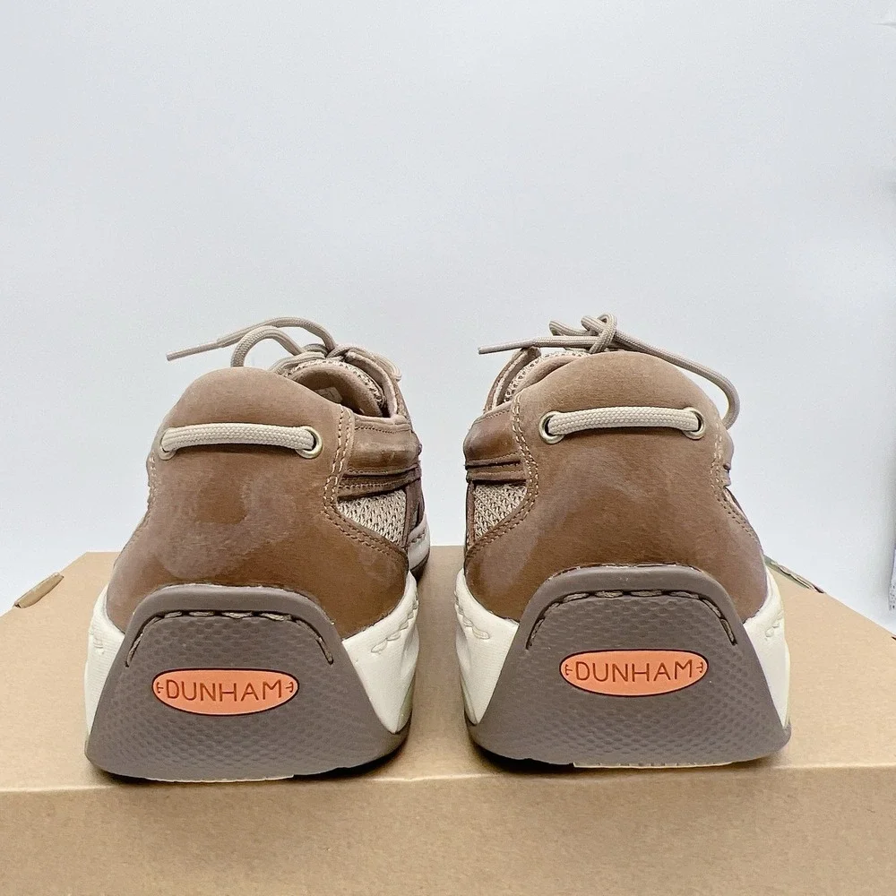 Dunham Captain Men's Boat Shoes Slip On Comfort Loafers Tan Leather Size US 10 D